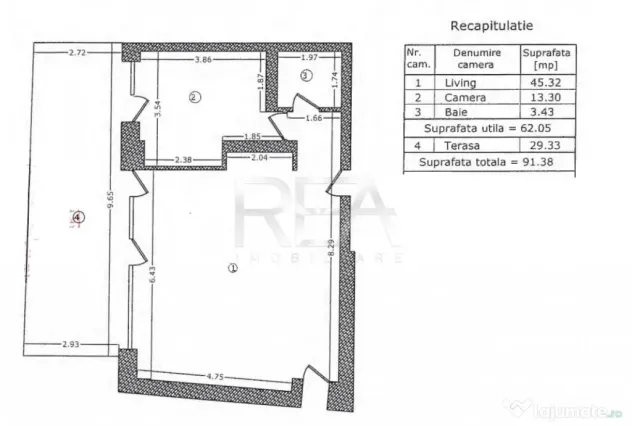 2 camere Moșilor decomandat, centrală, parcare, an 2020, 9