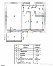 Apartament 2 camere | Vedere către Parcul Luxuria | Etaj 1 