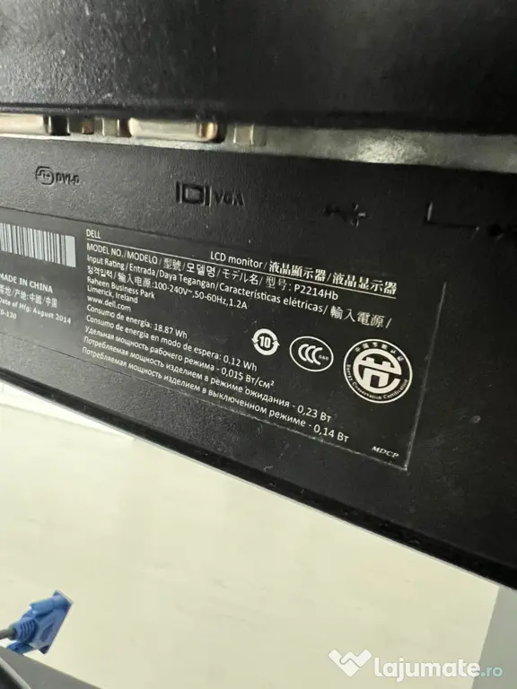 Monitor LED IPS Dell 22" P2214H - Full HD
