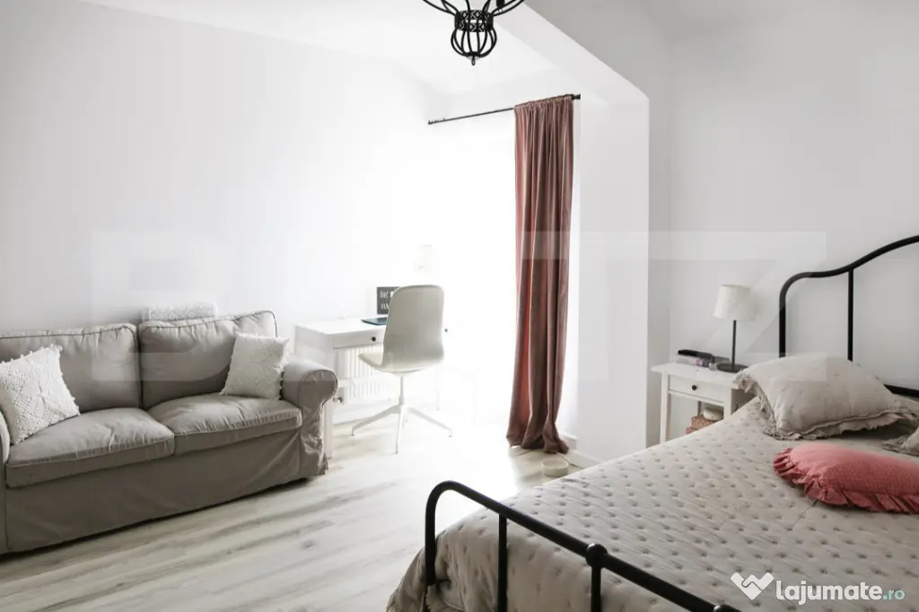 Apartament 67 mp semidecomandat complet mobilat si utilat, p