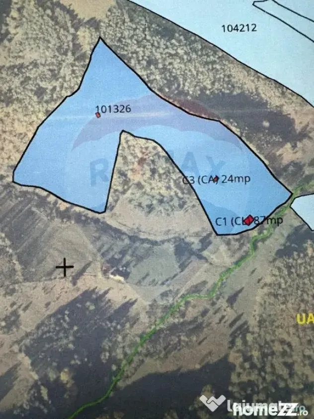 Teren 38,704mp Sirnea | 2.000 mp Intravilan | 36,704 Extr...