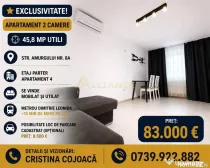 EXCLUSIVITATE | Apartament 2 camere | 45,8 mp | Str. Amurgul