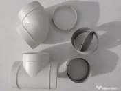 Tubulatura VENTS pentru sistem ventilatie 125 tratata cu ioni argint