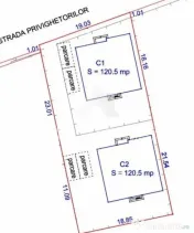 Balotești 2 Case parter, 120 mp, teren 423m, utilități 