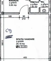 Spațiu comercial de vânzare în zona 7 Noiembrie