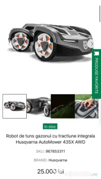 Robot de tuns gazon Husqvarna Automower 435X AWD 