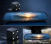 Oglinda retrovizoare cu camera fata si marsarier, full hd 1080 nouă 