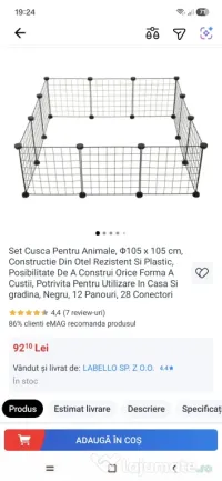 Se vinde set de 2 tarcuri plus 2 pachete covorase absorbante 