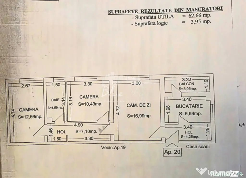 Apartament 3 camere zona Parc Tabacarie