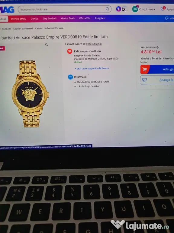 Ceas Versace Palazzo Empire Ediție limitata nou, factura