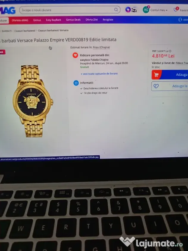 Ceas Versace Palazzo Empire Ediție limitata nou, factura
