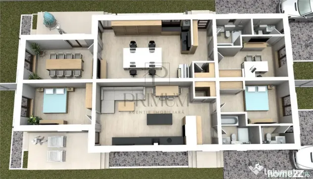 Duplex nou pe parter - Albina - zona foarte buna - posibilit - Albina (Timis)