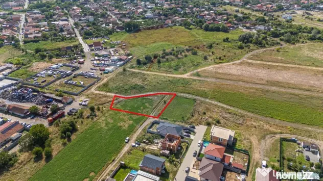 Teren 1237 mp cu PUZ aprobat de vanzare Bujac,Arad - Arad (Arad)