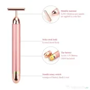 Aparat de Masaj Facial cu Vibratii Aplicare Crema Antiriduri Face Lift NOU 