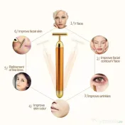 Aparat de Masaj Facial cu Vibratii Aplicare Crema Antiriduri Face Lift NOU 