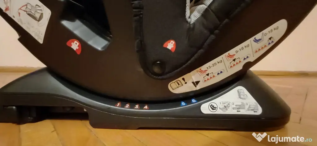 1. Scaun auto Joie Stages FX (0-25 kg) cu ISOFIX – Stare excelentă
