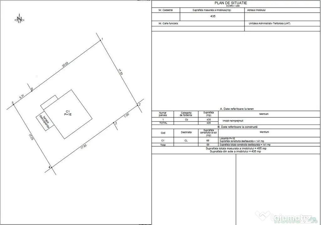 Casa P+1E+pod 105mp teren 435mp predare la cheie Cumpana