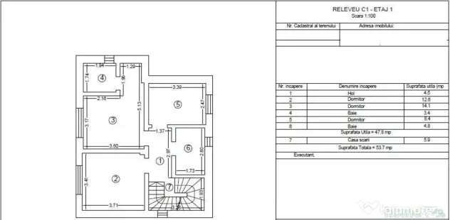 Casa P+1E+pod 105mp teren 435mp predare la cheie Cumpana