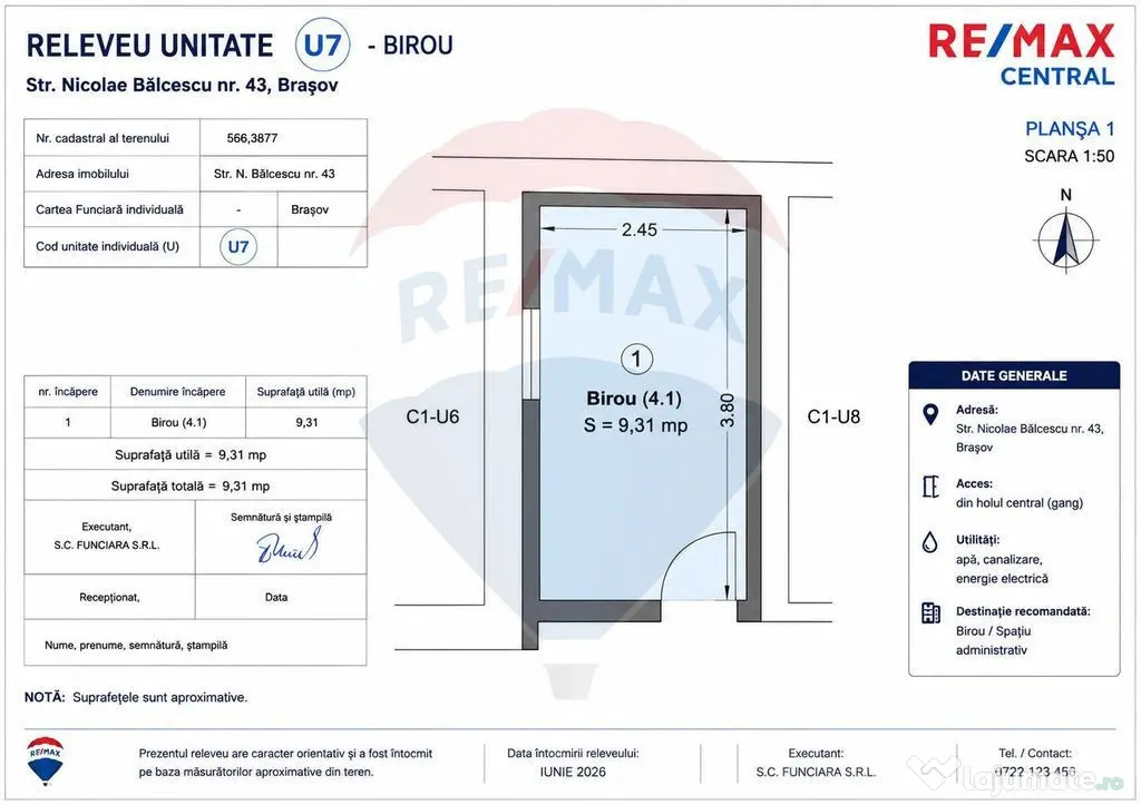 Proprietate mixtă pe N. Bălcescu – spații comerciale...