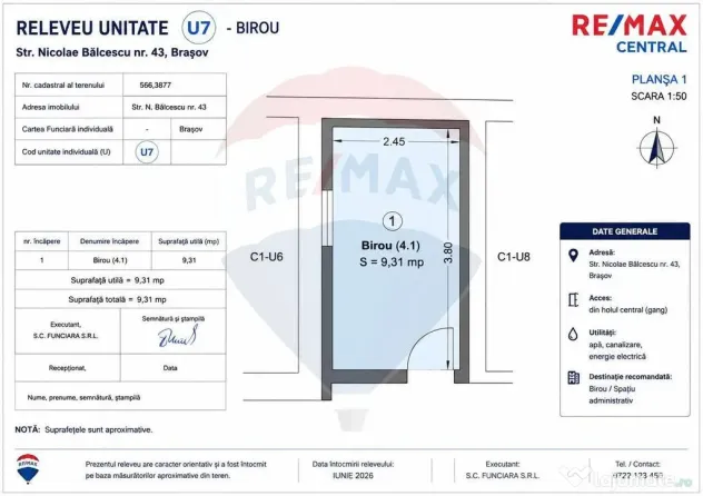 Proprietate mixtă pe N. Bălcescu – spații comerciale...