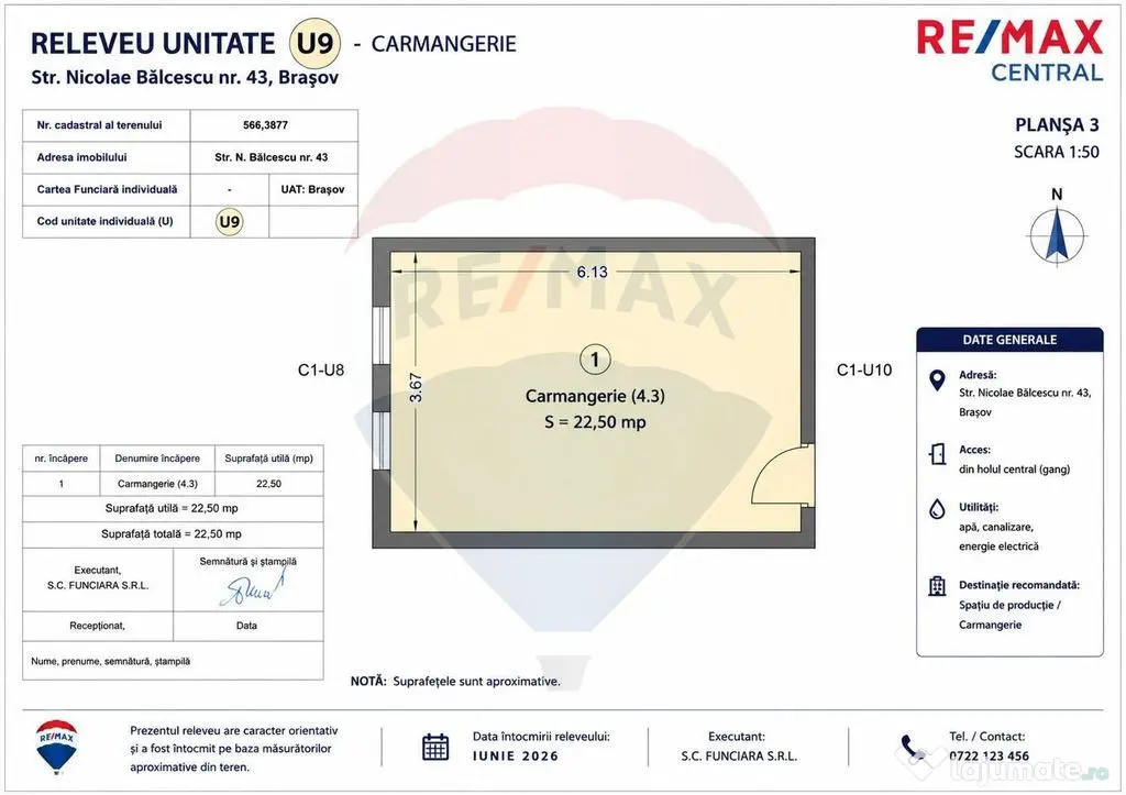 Proprietate mixtă pe N. Bălcescu – spații comerciale...