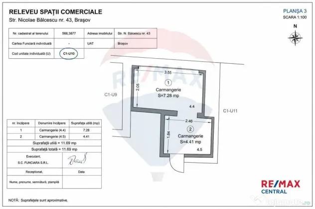 Proprietate mixtă pe N. Bălcescu – spații comerciale...