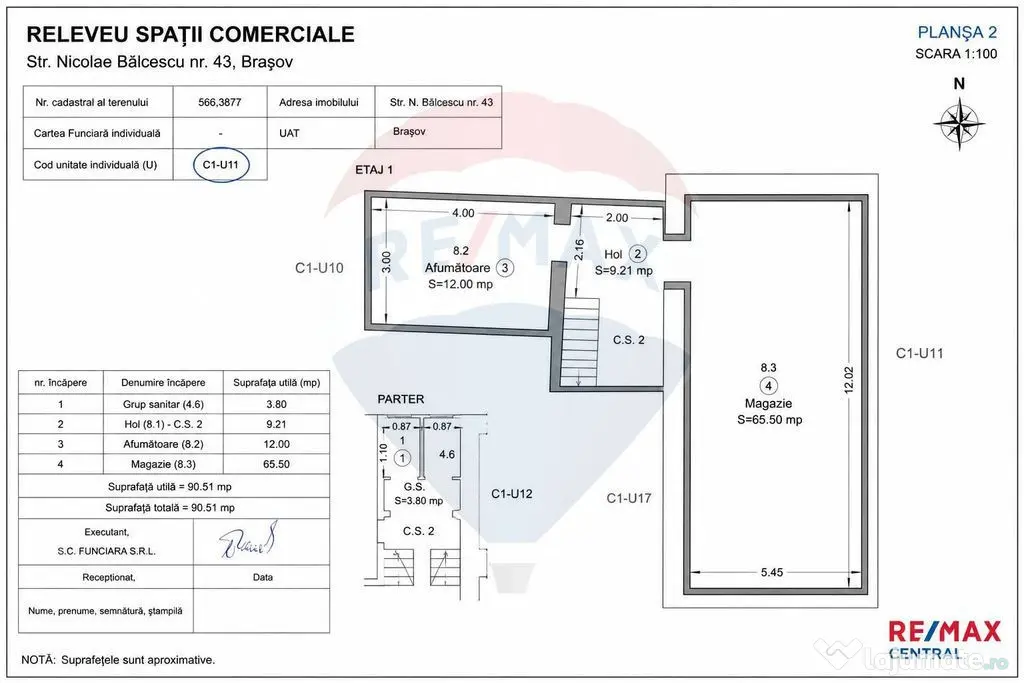 Proprietate mixtă pe N. Bălcescu – spații comerciale...