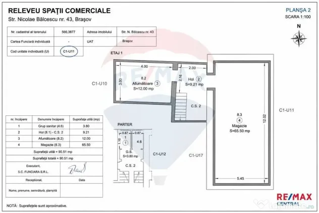 Proprietate mixtă pe N. Bălcescu – spații comerciale...