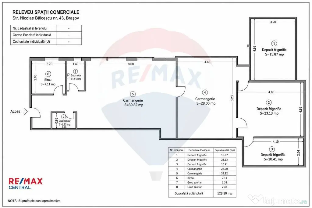 Proprietate mixtă pe N. Bălcescu – spații comerciale...