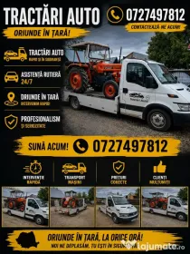 Tractări Auto Oriunde în Țară | 24/7