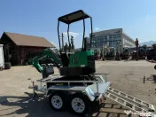 Miniexcavator pe senile JPC HT12 + remorca, 1 tona, 2023 