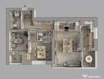 Spatiu birouri 3 camere, 2 bai, 100mp, centrala proprie, imo