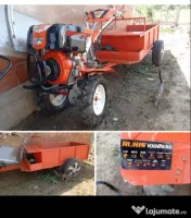 Motocultor diesel Ruris cu remorca 