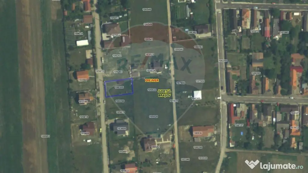 Teren intravilan 609 mp | Împrejmuit | Branșat la utili...