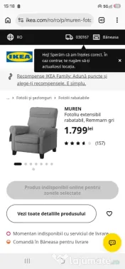 MUREN Fotoliu Ikea 