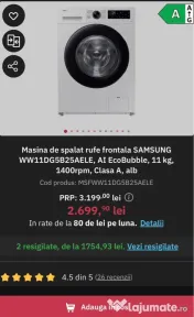Masina de spalat samsung