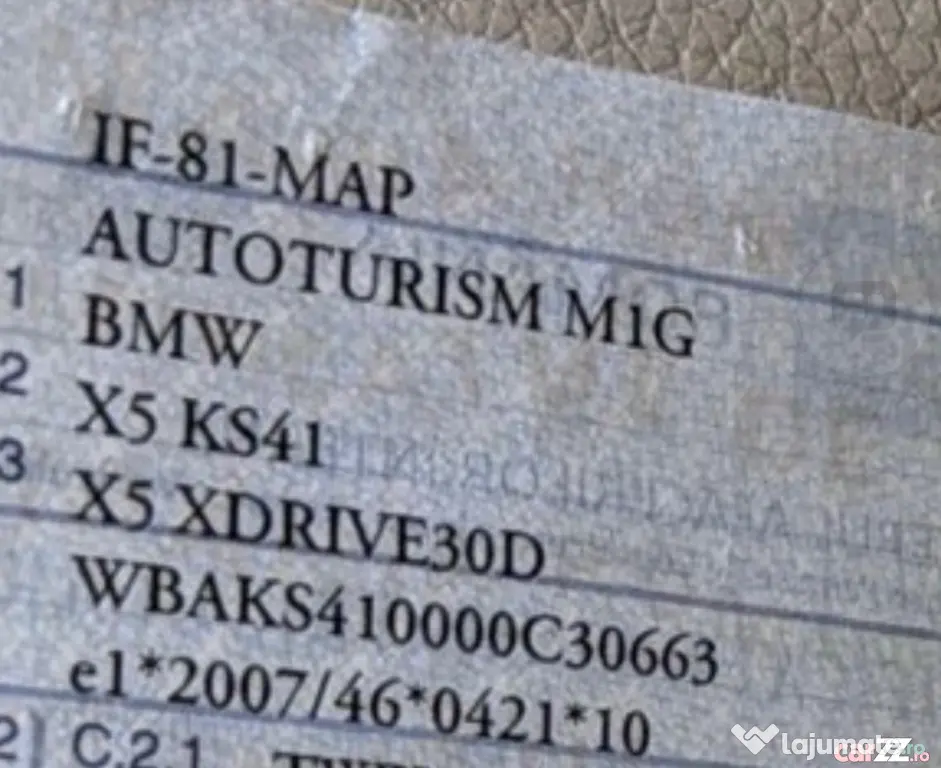 Bmw X5 Euro 6 168797km