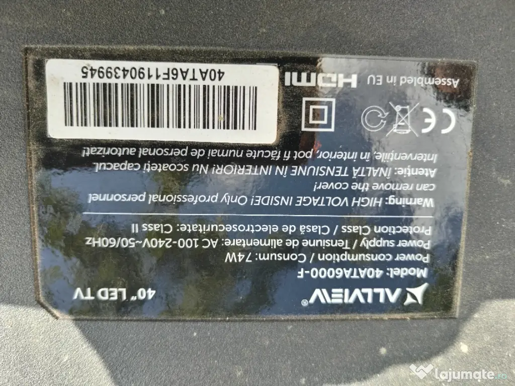 Dezmembrez TV Allview 40"