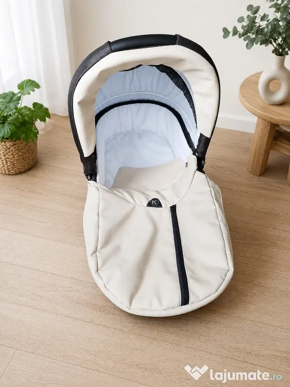 Carut 3 în 1 Krausman Rider Soft Brown - Testat ADAC - Complet și Funcțional