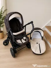 Carut 3 în 1 Krausman Rider Soft Brown - Testat ADAC - Complet și Funcțional