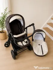 Carut 3 în 1 Krausman Rider Soft Brown - Testat ADAC - Complet și Funcțional
