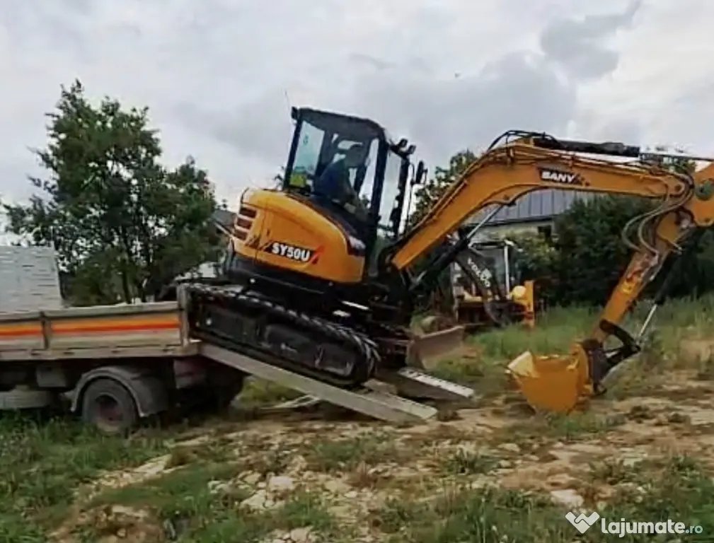 Inchiriere Utilaje constructii: Excavator, MIniexcavator, Buldoexcavator, Dumper