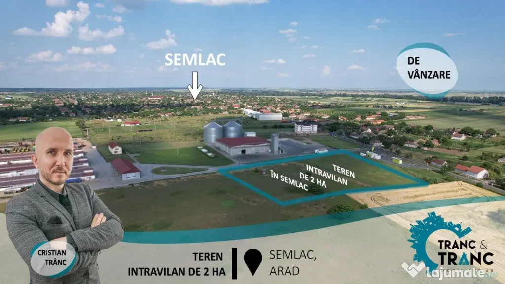 Teren intravilan pretabil parc fotovoltaic, de 2 ha în Seml