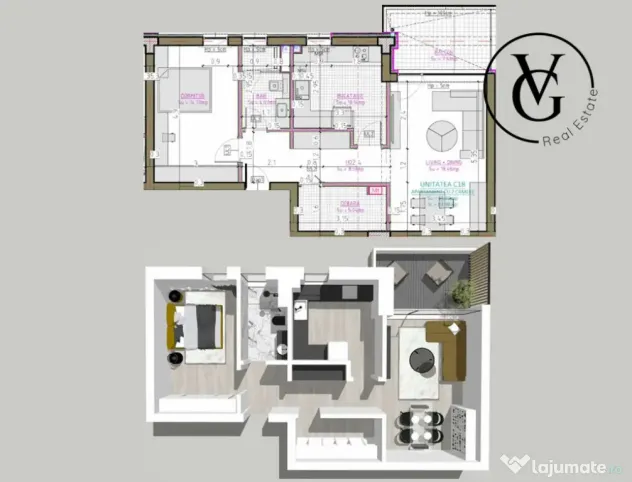 Apartament cu 2 camere - Complex Rezidential - Blue Bike Ede