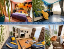 Închiriere apartament 3 camere-atmosferă de vacanță, aproape de centru