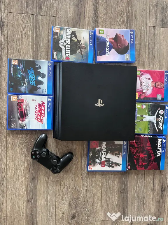 Închiriez PS4 + FIFA 25, FIFA 22, NFS, Mafia – Distracție Garantată!