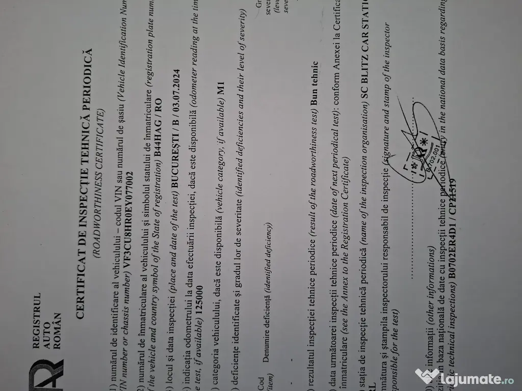 Peugeot 2008,an.fb.2014 plus doua anvelope de vara