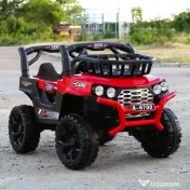 Masinuta electrica 4x4,pentru 2-4 ani,CAPE-X,100W,12V,scaun tapitat