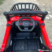 Masinuta electrica 4x4,pentru 2-4 ani,CAPE-X,100W,12V,scaun tapitat