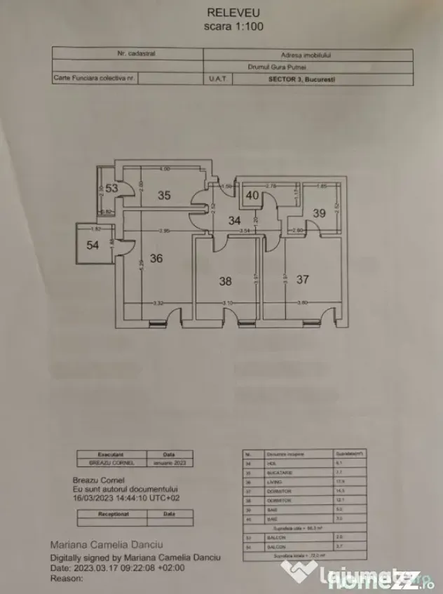 Pallady | An 2023 | 3 camere, etaj Parter inalt, 72 mp | met - Bucuresti (Bucuresti-Ilfov)